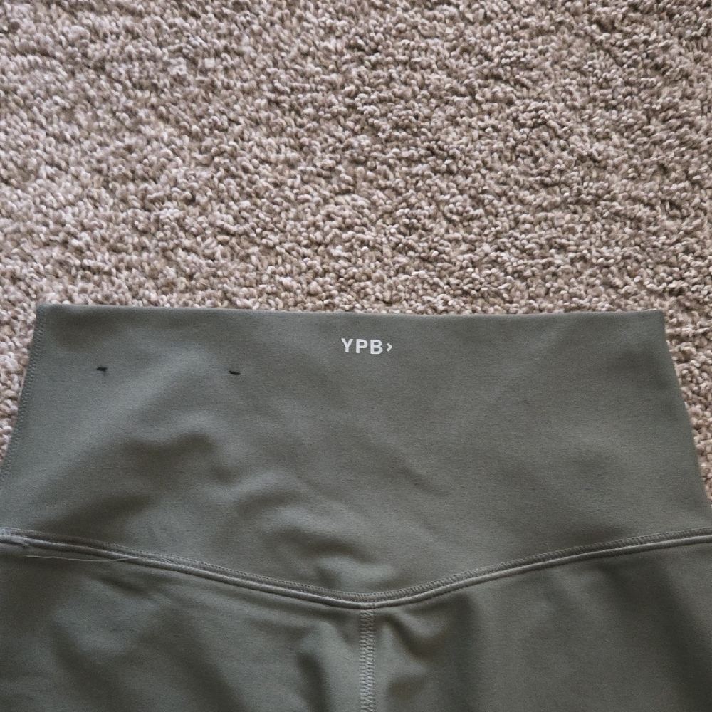 YPB SculptLux Green Leggings Crop XS Short - Picture 3 of 4
